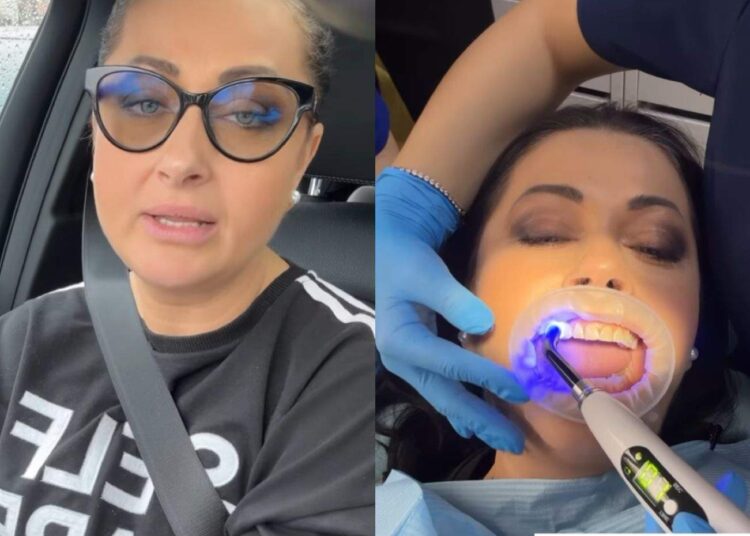 Gabriela Cristea, vizită fulgerătoare la stomatolog! Vezi ce și-a pus!