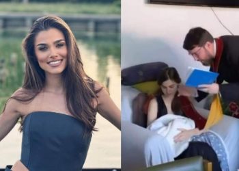 Preotul a venit acasă la băiețelul lui Theo Rose, Sasha Ioan!