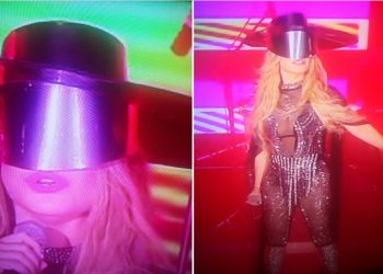 Pentru că nu-și mai putea mișca sprâncenele de la atâta botox, Loredana a hotărât să-și acopere fățăul cu totul la Mamaia!