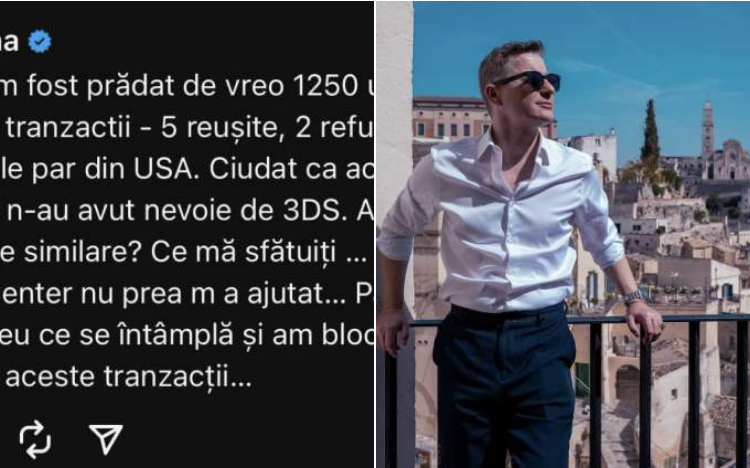 Adrian Sînă, prădat de hoți! A rămas fără o sumă mare: „Ciudat că tranzacțiile…”
