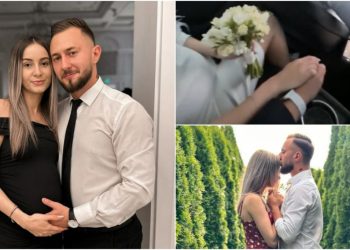 Aron și Gabriela s-au căsătorit, cu puțin timp înainte de a deveni părinți! Cum au arătat mirii la Starea Civilă?
