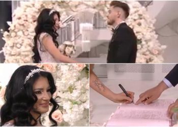 Iuliana și Vlad s-au căsătorit civil. Momentul emoționant în care și-au făcut jurămintele