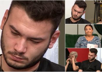 Mama lui Valentin a intrat în direct și a izbucnit: „Așa te-am crescut eu?!”. Băiatul a început să plângă