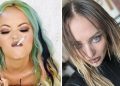 Diva Delia, cea mai frumoasă artistă din România! S-a vopsit verde și și-a pus belciuge acolo unde soarele nu răsare!