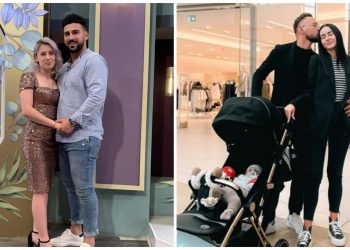 Imagini superbe de la botezul fiului lui Aron, unde Sese și Giovana au fost nași